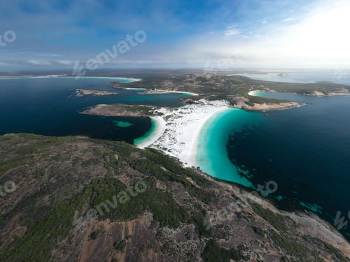 Preview: Aerial view of Cape Le Grand beaches in Western Australia.