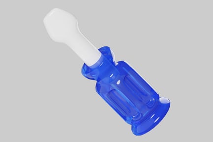 Preview: Blue screwdriver tool with white handle