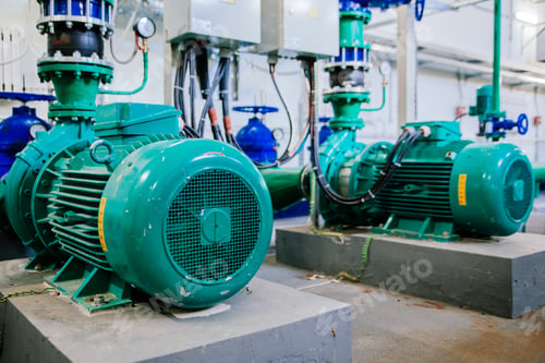 Preview: Different equipment at the compressor station at the factory.