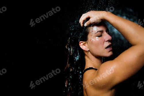 Preview: Beautiful Woman Taking a Shower
