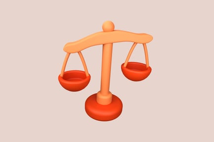 Preview: Balance Scale Pitch 3D Illustratio