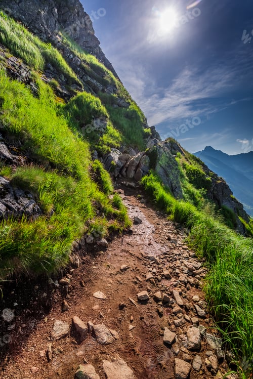 Preview: Mountains trail in Tatras at summer in Poland
