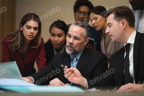 Preview: Professional Marketing Team, Diverse Colleagues and Businesswoman Collaborate Meeting