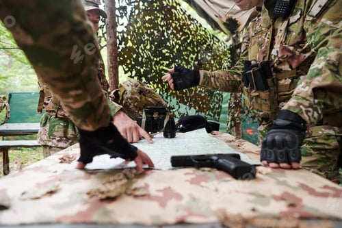 Preview: A highly trained military unit strategizes and organizes a tactical mission while studying a