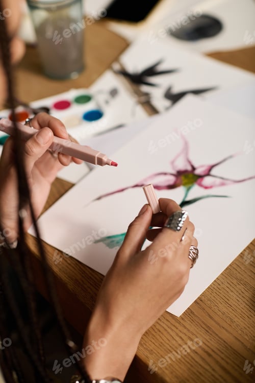 Preview: Creative moments in a stylish apartment showcasing vibrant art and personal expression