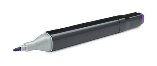 Preview: One double sided marker isolated on white