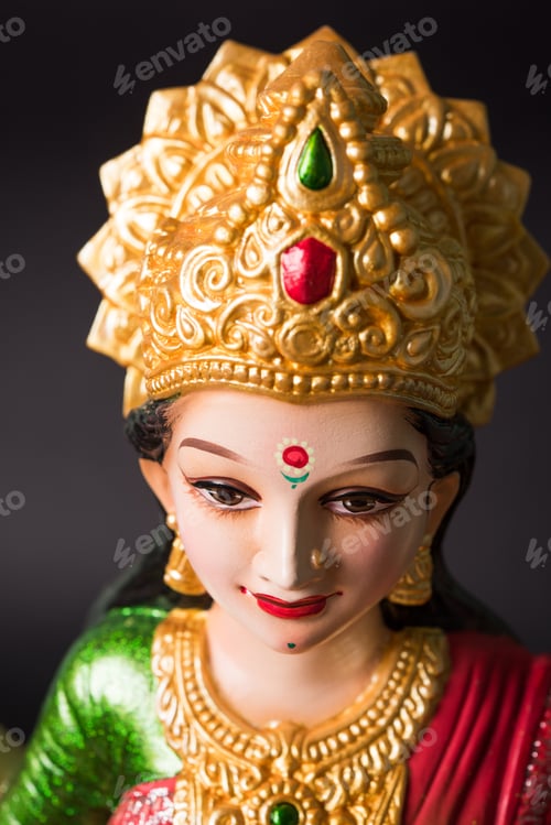 Preview: Lakshmi Idol or Laxmi Clay Idol