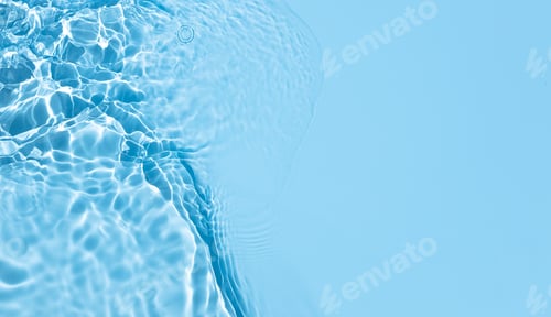 Preview: Light Blue Rippling Water Surface Abstract Background