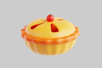Preview: Cartoon apple pie dessert treat