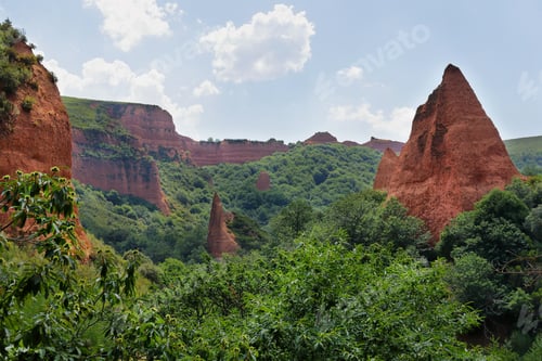 Preview: Las Medulas red mountains, Leon, Spain, UNESCO