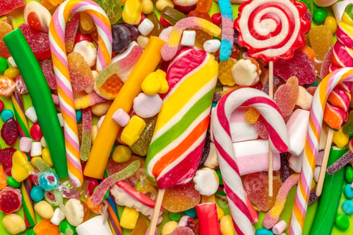 Preview: closeup of mixed candies