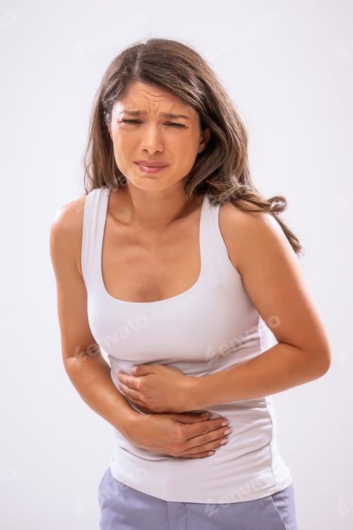 Preview: Woman having nausea