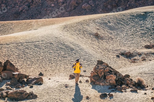 Preview: Wild hiking outdoor activity in the mountain