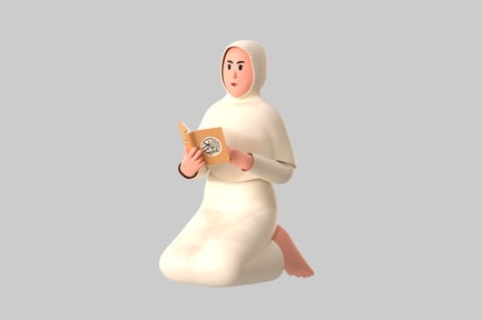 Preview: Muslim Woman Reading Quran