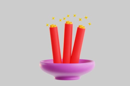 Preview: Ceremonial sticks in bowl
