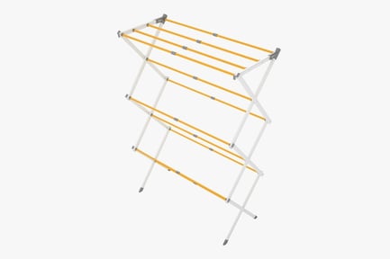 Preview: Freestanding Clothes Drying Rack with Adjustable Shelves
