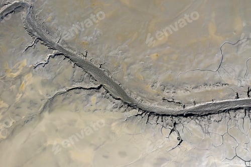 Preview: Aerial view of abstract muddy background