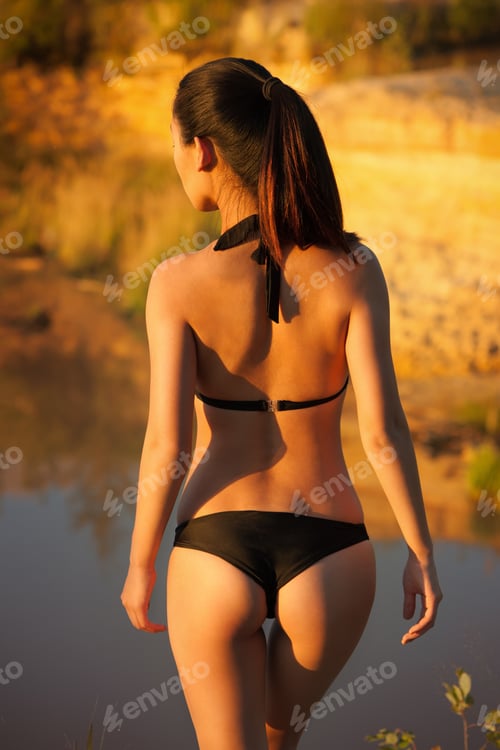 Preview: Back Of Woman In Bikini