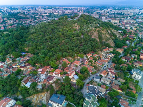 Preview: Town of Plovdiv in Bulgaria in valley of Rhodope mountains