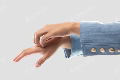 Preview: Itchy Skin and Arms with Denim Shirt