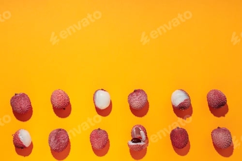 Preview: Lychee, concept of fresh and ripe exotic food