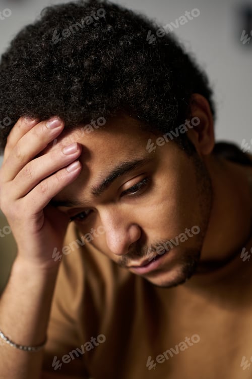 Preview: Young guy sitting in problems