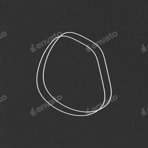 Preview: Hand drawn scribble circles design element mockup
