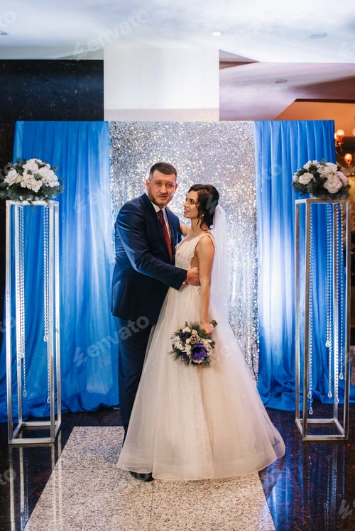 Preview: newlyweds indoor wedding ceremony in a open-air