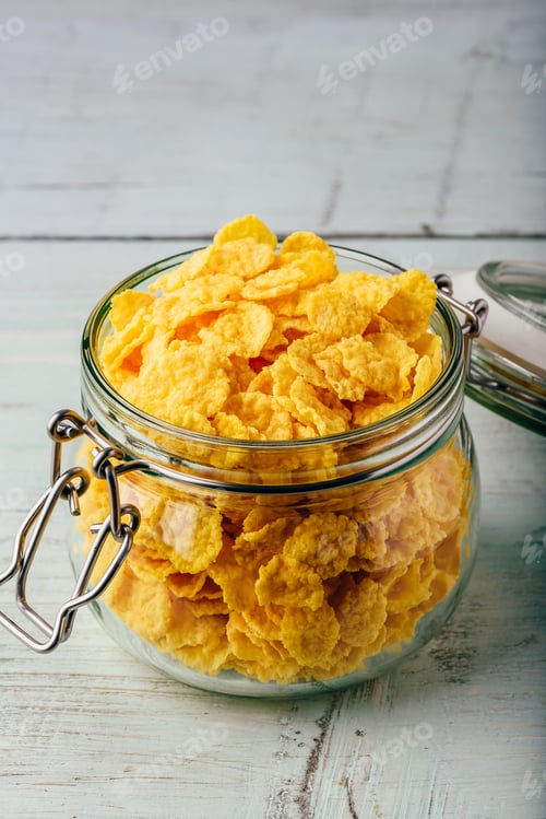 Preview: Jar full of corn flakes