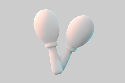 Preview: Cartoon maracas shakers percussion