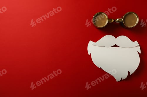 Preview: The image of Santa Claus with a beard and mustache