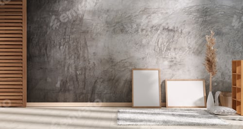 Preview: Cement loft wall mock up for text and element presentation design