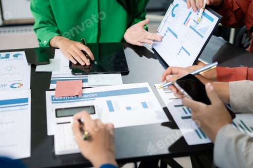 Preview: Project manager working and update tasks with milestones progress planning and professional investor