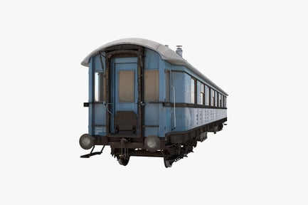 Preview: Weathered train car with open door