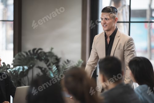 Preview: Smart and intelligence business man of the future for a financial and ecommerce project