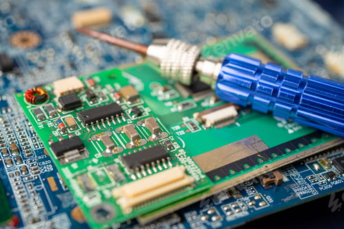 Preview: E-waste electronic, computer circuit cpu chip mainboard core processor electronics device,