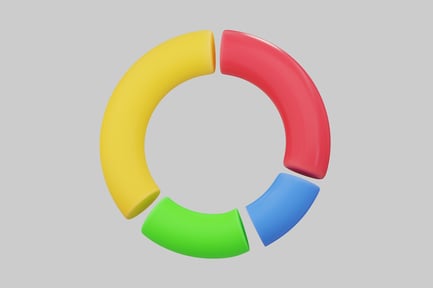 Preview: Abstract circular shape with four colors