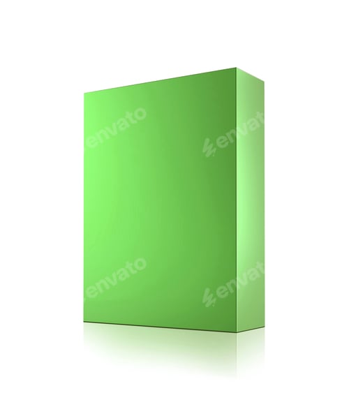 Preview: Green box isolated