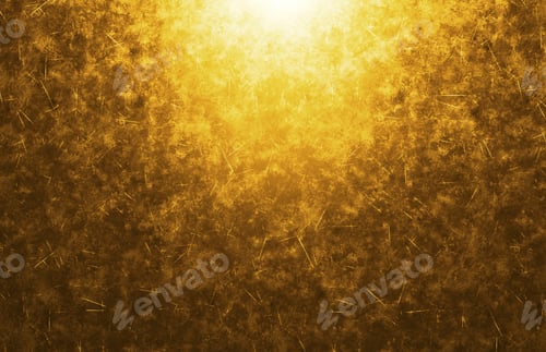 Preview: Beautiful grunge gold texture. Golden textured background with soft light and scattered abstract
