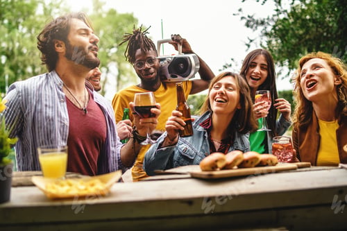 Preview: Fun and Friendship at Outdoor Bar Counter