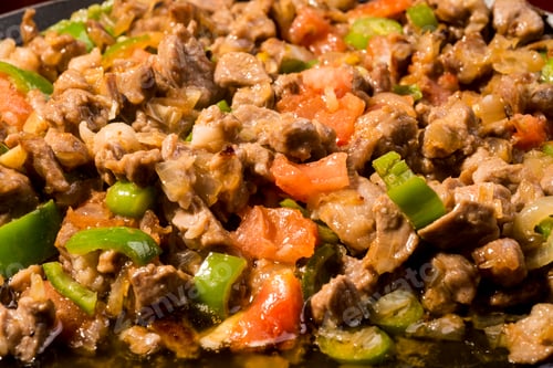 Preview: Meat Saute Turkish Et sote with Pie Meat - Sac Tava - Sac Kavurma