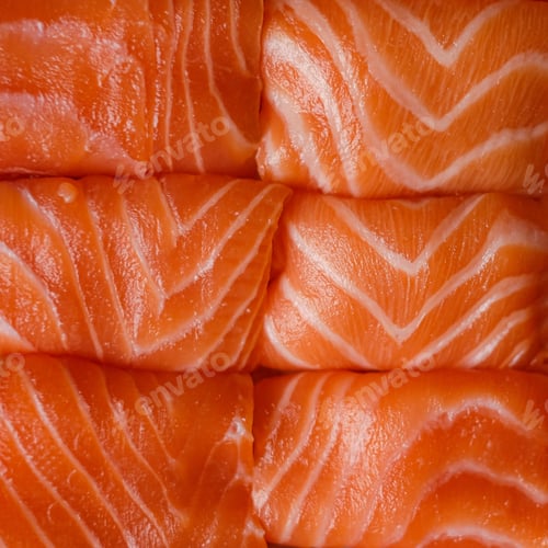 Preview: Closeup shot of salmon for sushi