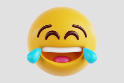 Preview: 3D Face With Tears Of Joy Emoji