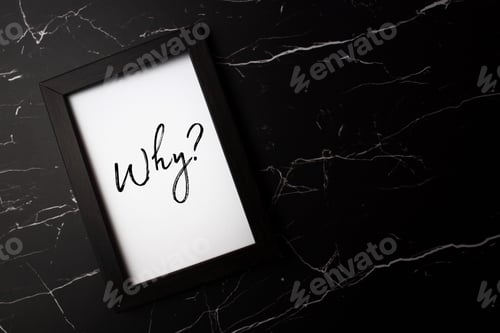 Preview: Blank picture frame for quote mock-up on a marble table