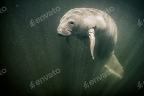 Preview: Manatee in the Chassahowitzka river, Florida, USA