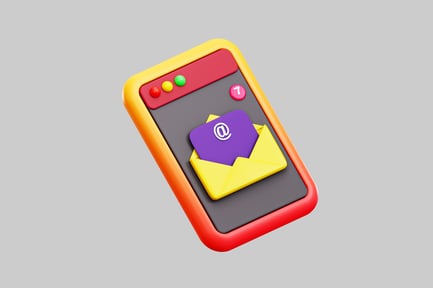 Preview: Colorful email marketing notification icon