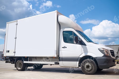 Preview: Truck parked in an open parking lot