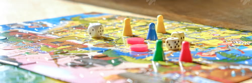 Preview: Board games. Home hobby leisure with children. Family fun, digital detox, mental health