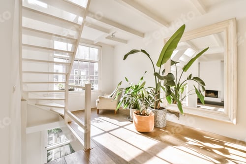 Preview: Amazing room with a white armchair