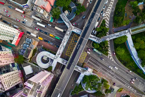 Preview: Mong Kok, Hong Kong 22 September 2019: Top down view of Hong Kong city